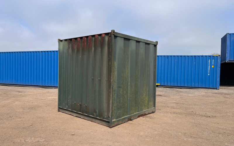  8ft container ex hire condition rear right – 1PC0993	