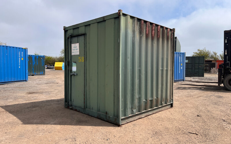  Ex hire 8ft container front right – 1PC0993	