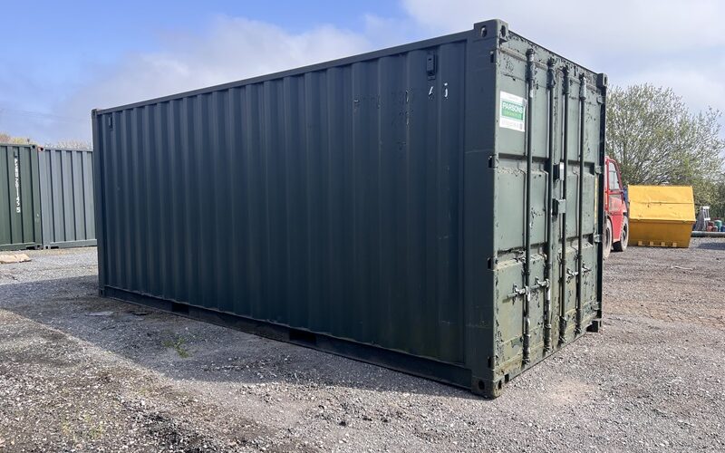  Ex hire condition 20ft container front left – 2PC1007	